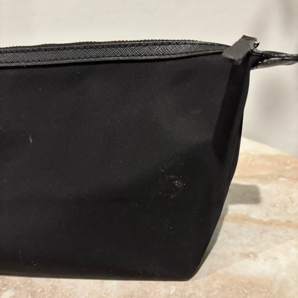 Kate Spade zip nylon cosmetic bag